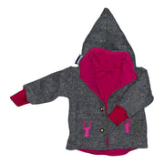Set Walkjacke + Mütze Hirsch