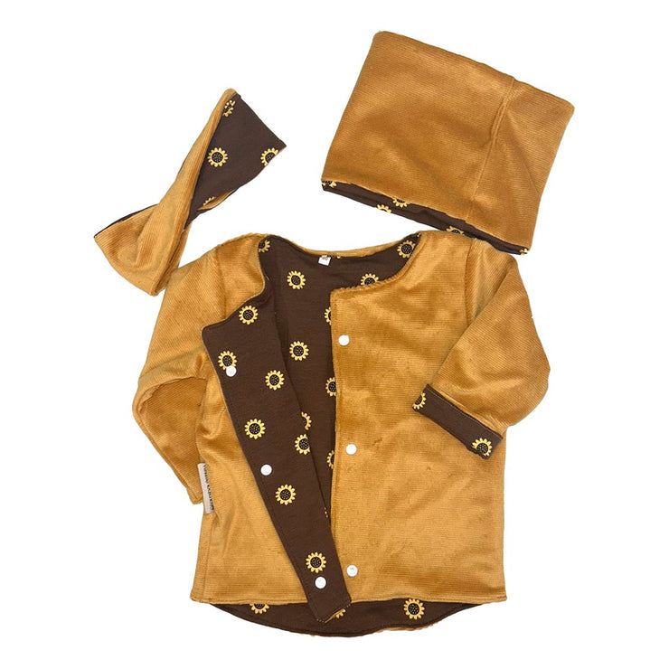 Set Jacke, Stirnband, Loop