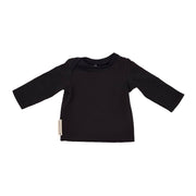 Langarmshirt Schwarz Uni