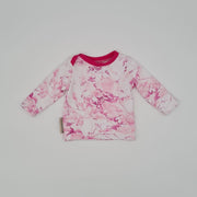 Langarmshirt marmoriert rosa