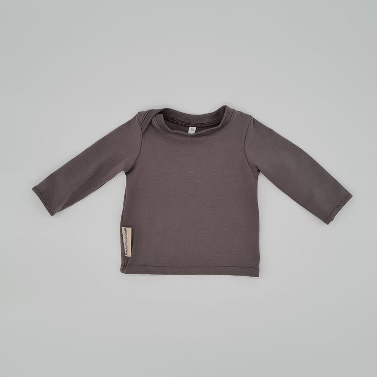 Langarmshirt Taupe uni