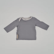 Langarmshirt Grau uni